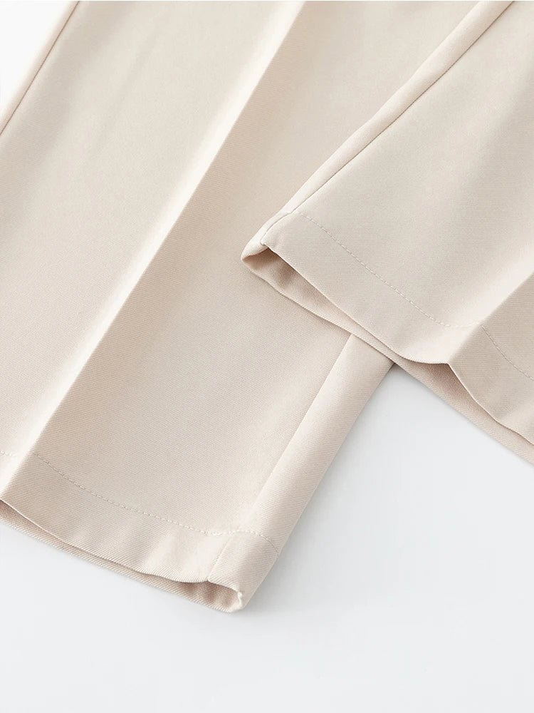 Summer Korean Men's Pants Light&Thin Polyester Elastic Waist Semi - Wide Loose Slacks Drape Suit Pants Male Casual Trousers - Akhi Co.