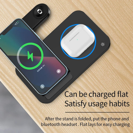 4 in 1 Foldable Wireless Charging Station - Akhi Co.