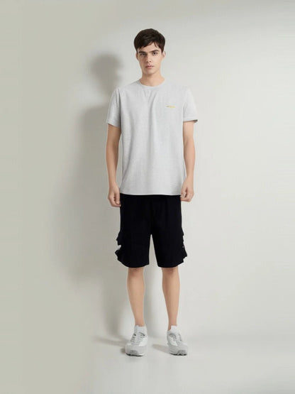 Outdoor Cargo Shorts Male Overalls Elastic Waist Cycling Multi - pockets Loose Work Short Pants Beach Sport Printed Trousers - Akhi Co.